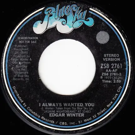 Edgar Winter - I Always Wanted You
