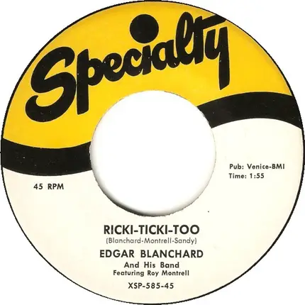 Edgar Blanchard And His Band - Mr. Bumps / Ricki-Ticki-Too