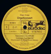 LP - Bach / Mendelssohn / Liszt - Orgelkonzert / Klais-Orgel der St. Hedwigs-Kathedrale Berlin