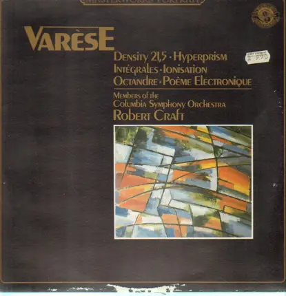 Varèse - Density 21,5 • Hyperprism • Intégrales • Ionisation • Octandre • Poème Electronique