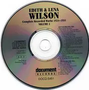 CD - Edith Wilson And Lena Wilson - Complete Recorded Works 1924-1931 Volume 2 - Still Sealed
