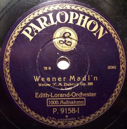 Edith-Lorand-Orchester - Weaner Madl'n Op. 388