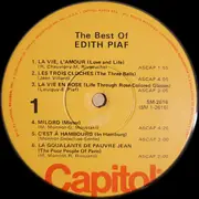 LP - Edith Piaf - The Best Of Edith Piaf - Winchester Pressing