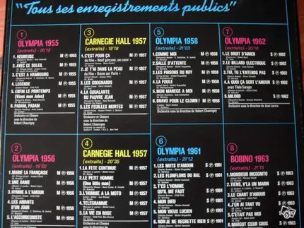 Edith Piaf - Tous ses enregistrements publics