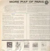 LP - Edith Piaf - More Piaf Of Paris With The Orchestra Of Robert Chauvigny