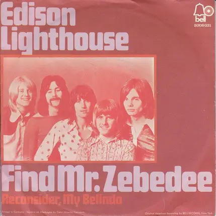 Edison Lighthouse - Find Mr. Zebedee