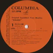 LP - Eduard Artemiev / Electronic Music Experiment Studio Ensemble - Original Soundtrack From Mosfilm 'Solaris' - Mono