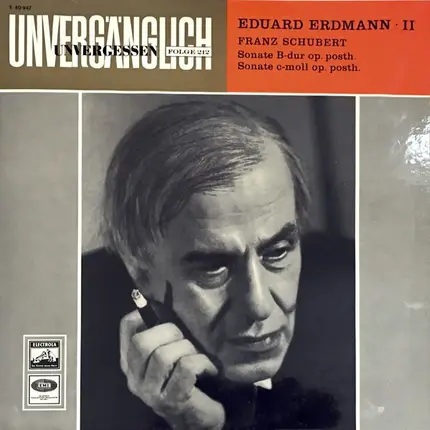 Eduard Erdmann II • Franz Schubert - Sonate B-Dur Op. Posth., Sonate C-Moll Op. Posth.