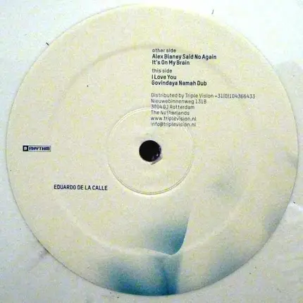 Eduardo De La Calle - It's On My Brain