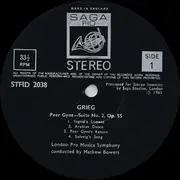 LP - Edvard Grieg - The London 'Pro Musica' Symphony Orchestra , Mathew Bowers - Peer Gynt Suite No. 2 Op. 55 - Holberg Suite Op. 40