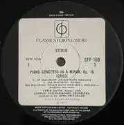 LP - Edvard Grieg - Peter Katin , The London Philharmonic Orchestra , John Pritchard - Piano Concerto In A Minor • Peer Gynt Suite