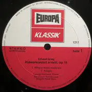 LP - Edvard Grieg , Frédéric Chopin - Ludwig Hoffmann , Bamberger Symphoniker , Horst Stein - Klavierkonzert A-Moll, Op. 16 / 3 Etüden Aus Op. 25