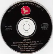 CD - Edvard Grieg , Marianne Hirsti , Christa Pfeiler , Kjell Magnus Sandve , Knut Skram , Rudolf Jansen - Complete Songs Vol. V