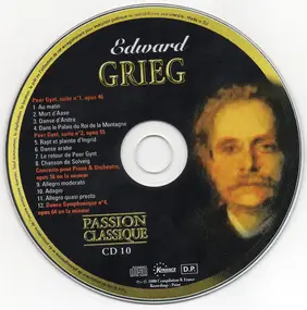 Edvard Grieg - Passion Classique CD 10