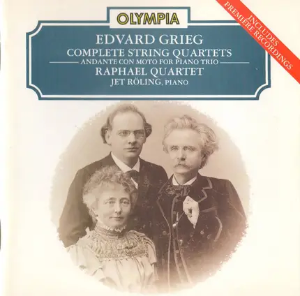 Edvard Grieg / Raphael Quartet • Jet Röling - Complete String Quartets • Andante Con Moto For Piano Trio