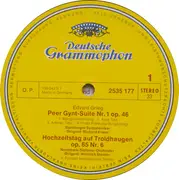 LP - Grieg - Peer Gynt Suiten Nr.1 & 2 / Hochzeitstag Auf Troldhaugen/ Sigurd Jorsalfar