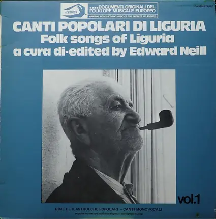 Edward Neill - Canti Popolari di Liguria Vol.1