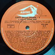 LP - Edward Neill - Canti Popolari di Liguria Vol.1