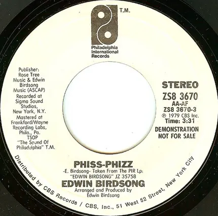 Edwin Birdsong - Phiss-Phizz