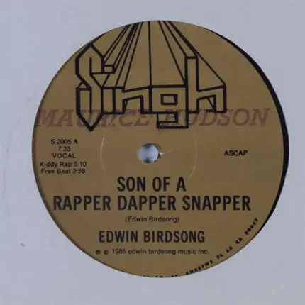 Edwin Birdsong - Son of a rapper dapper snapper