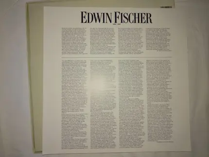 Edwin Fischer Spielt/Plays Johann Sebastian Bach • Joseph Haydn • Wolfgang Amadeus Mozart • Ludwig - Edwin Fischer Spielt/Plays
