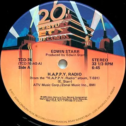 Edwin Starr - H.A.P.P.Y. Radio