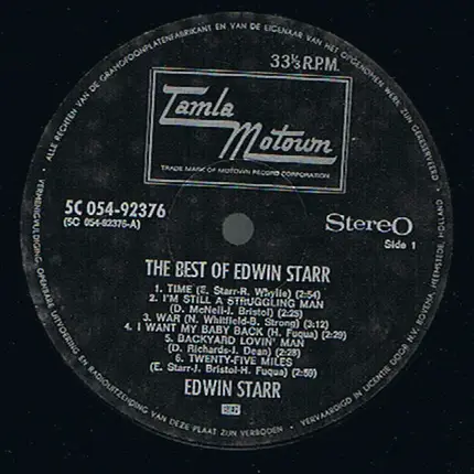 Edwin Starr - The Best Of