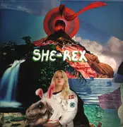 LP - Eee Gee - She-Rex - Yellow / Black Marbled Vinyl, Limited Edition