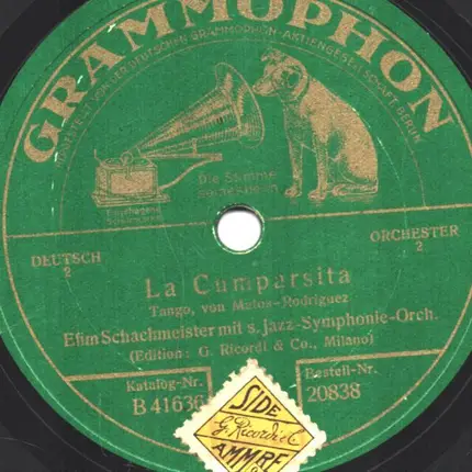 Efim Schachmeister Und Sein Jazz Symphonie Orchester - Ilona / La Cumparsita