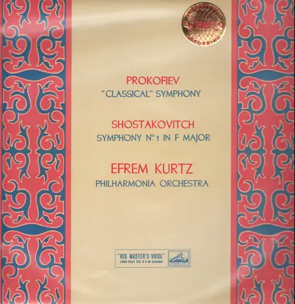Efrem Kurtz, Prokofiev, Shostakovitch - Classical Symphony, Symphony No. 1