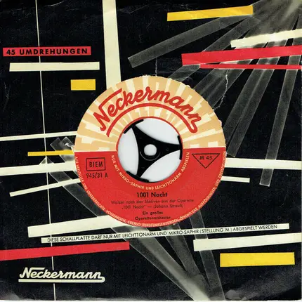 Ein Großes Operettenorchester - 1001 Nacht / Kind, Du Kannst Tanzen