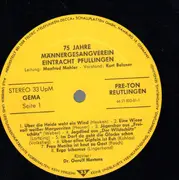 LP - Eintracht Pfullingen - 75 Jahre Männergesangsverein