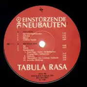 LP - Einstürzende Neubauten - Tabula Rasa