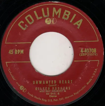 Eileen Rodgers - Miracle Of Love / Unwanted Heart