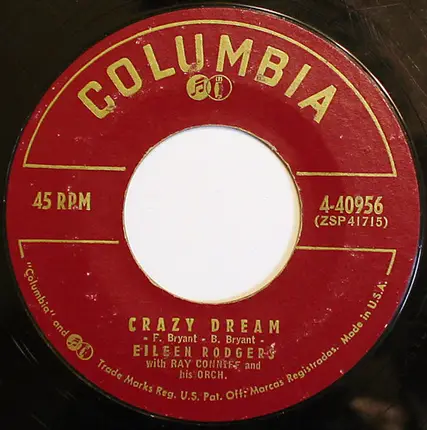 Eileen Rodgers With Ray Conniff's Orchestra - Third Finger - Left Hand / Crazy Dream