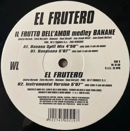 El Frutero - Il Frutto Dell'Amor Medley Banane