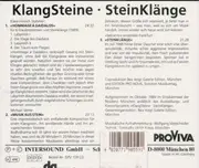 CD - Elmar Daucher - KlangSteine / SteinKlänge