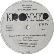 LP - Mozart - Klarinetten-Pretiosen, Die Nicht Jeder Kennt (Elmar Storck)