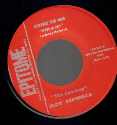 Eloy Espinoza - Come to me / I can't help it
