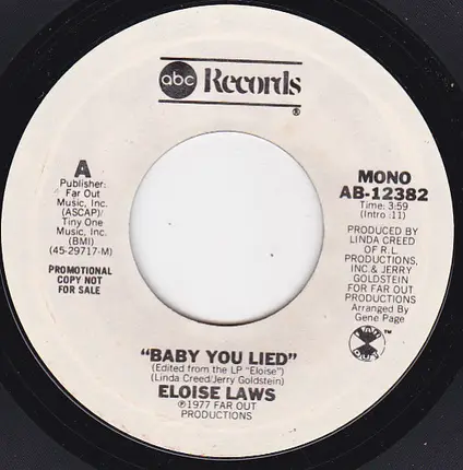 Eloise Laws - Baby You Lied