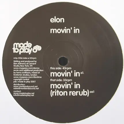 Elon - Movin' In