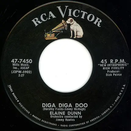 Elaine Dunn - Diga Diga Doo / Just For Once