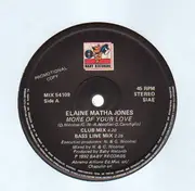 12'' - Elaine Matha Jones, Elaine Mata Jones - More Of Your Love - Promo Copy