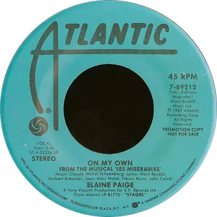Elaine Paige - On My Own