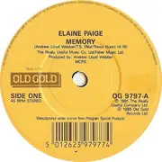 7inch Vinyl Single - Elaine Paige / Marti Webb - Memory / Take That Look Of Your Face