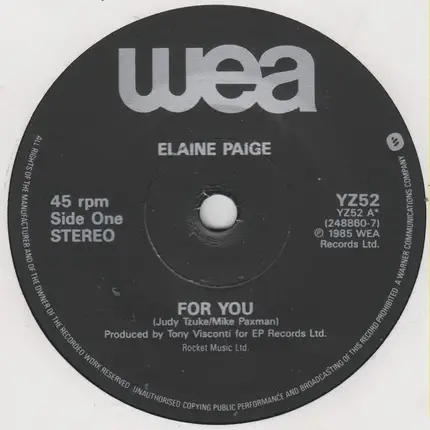Elaine Paige - For You