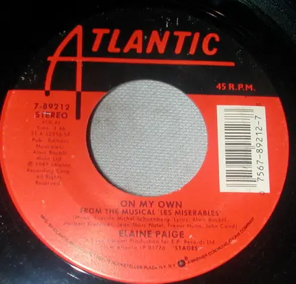 Elaine Paige - On My Own/Running Back For More
