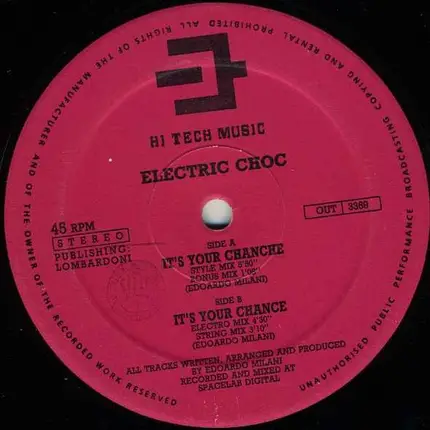 Electric Choc - It's Your Chance