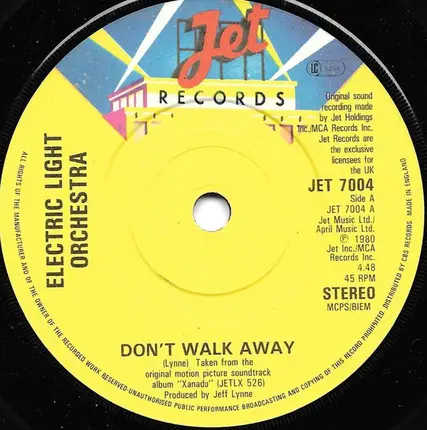Electric Light Orchestra - Don't Walk Away