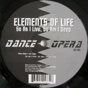elements of life - So As I Live, So Am I Deep